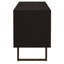 Meuble télé élégant à 2 portes gris anthracite Manaya - parfait pour les espaces de vie modernes