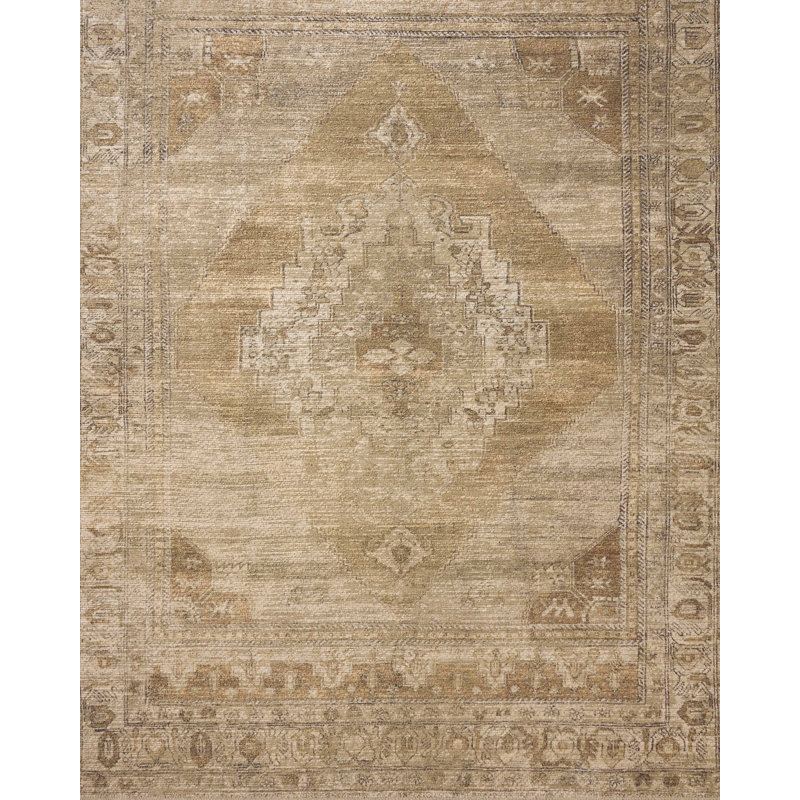 Amber Lewis x Loloi Cambria Taupe / Antique Bronze Area Rug, Rectangle 7'6" x 9'6"