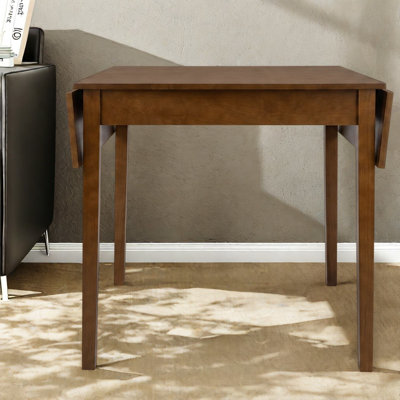 Extendable Dining Tables (table only, no chairs, complete with top and legs), Walnut Wood MDF Farmhouse Table for Small Kitchen