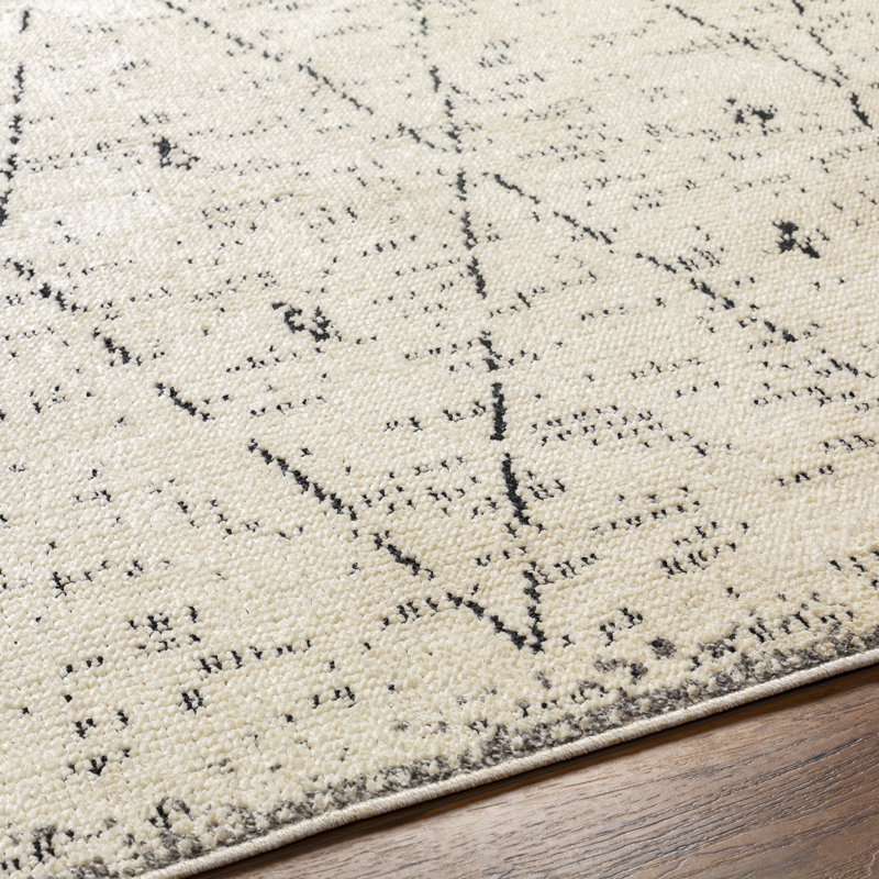 Geometric Indoor Rug, Rectangle 6'6" x 9'