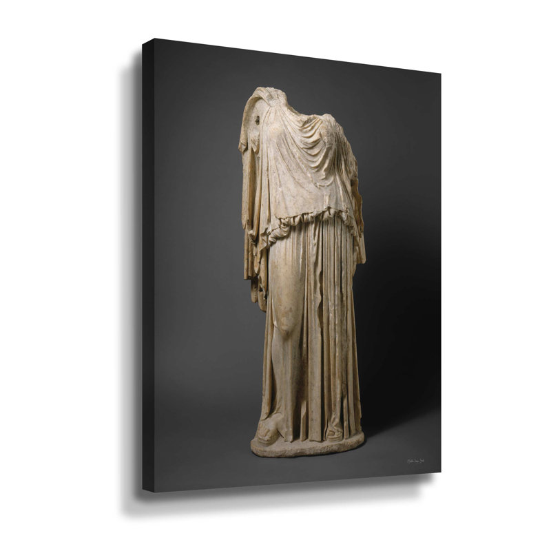 Statue romaine, Toile tendue, H 24 po x l 18 po