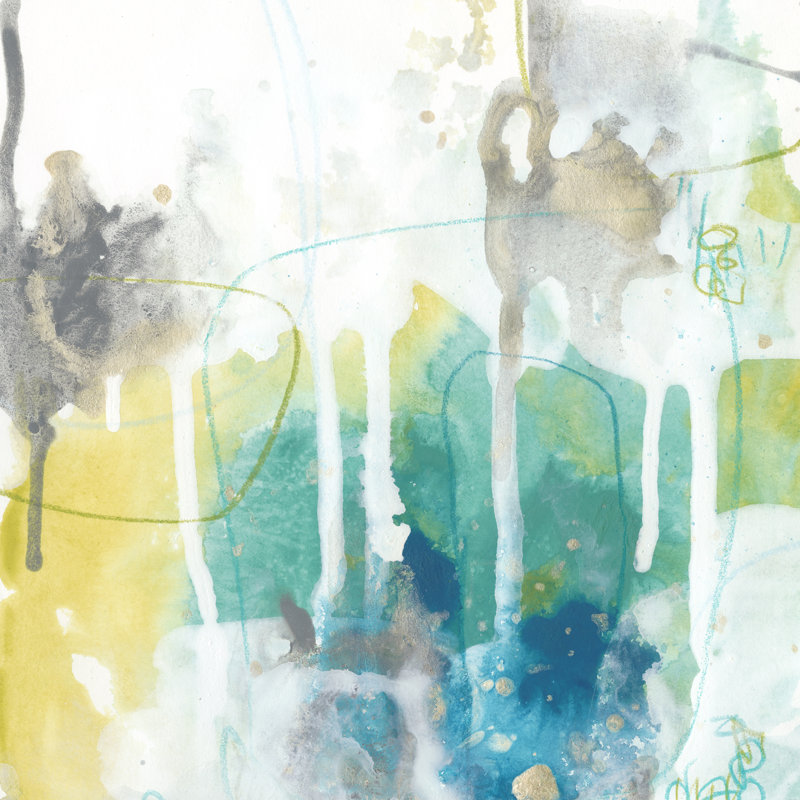 Aquatic Atmosphere III by June Erica Vess - Wrapped Canvas Painting, 51cm H x 51cm W