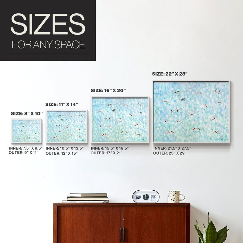 Endless Horizons -Framed Print - Restickable, H 22 po x l 28 po, Blanc