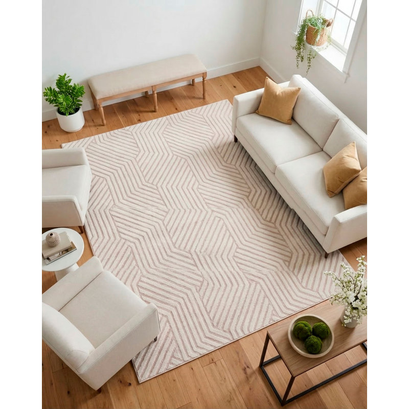 Utopia Geometric Area Rug in Gray, Rectangle 7'8" x 10'10"