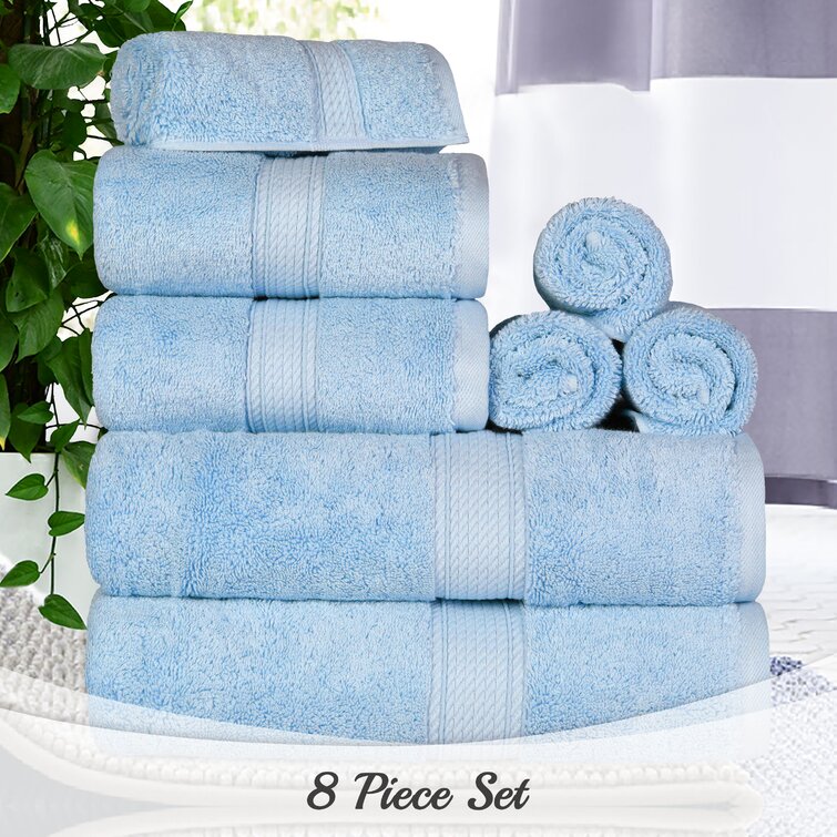 Alcott Hill® Huson 8 Piece 800 GSM Egyptian-Quality Cotton Towel Set &  Reviews