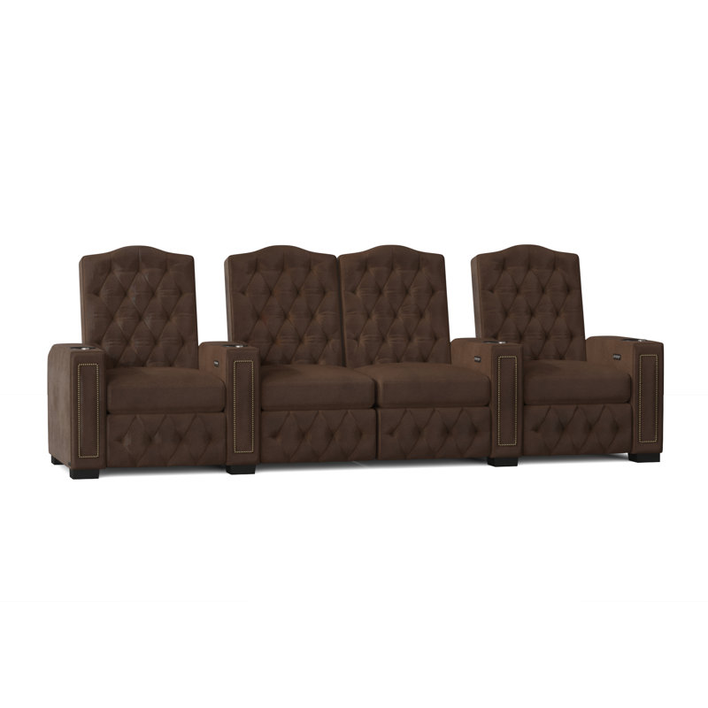 Rangée de sièges de cinéma Regal HR Series (rangée de 4), Java Smartsuede