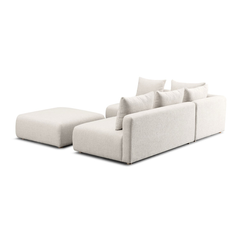 Canapé modulaire 4 pièces Tov Furniture Hangover, Crème texturé