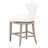 Gineen Swivel Upholstered Counter Stool with Solid Wood Frame