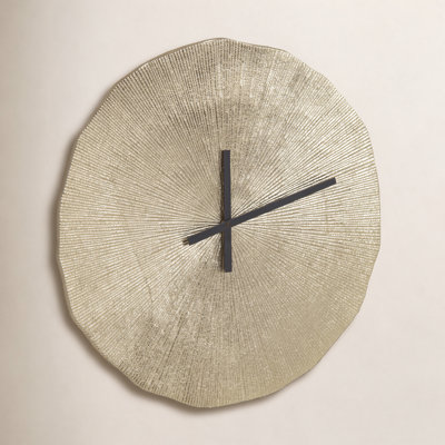 Round Sand Cast Aluminum Clock