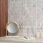 Carreau de mosaïque en marbre et laiton L 9,96 po x L 11,22 po Nostradam (0,77 pi2 / feuille)-88312074