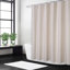 230GSM Cationic Waterproof Linen-Look Shower Curtain – Double Warp & Weft, Super Waterproof, Elegant Bath Curtain – Durable Easy-Clean – 72" x 96", White-818530597-818530607