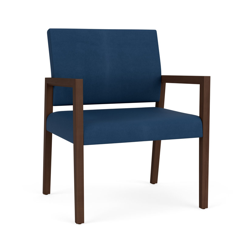 Chaise d'invité surdimensionnée Brooklyn, Noyer Riftwood, Patriot Plus Blue Ridge