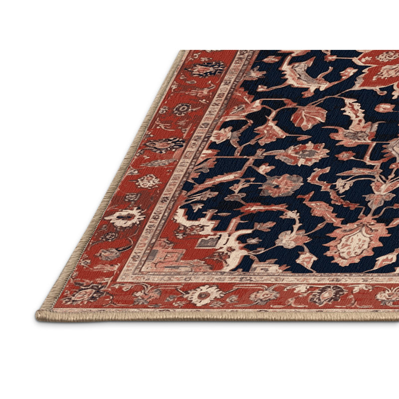 Machine Washable Persian Brown Area Rug, Rectangle 2' x 3'