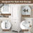 71"H Freestanding Bathroom Storge Cabinet with An Adjustable Shelf and Drawers