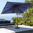 Parasol de marché rectangulaire de 116 po x 76 po avec base