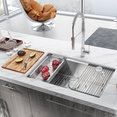 Évier de cuisine encastrable L 32 po x l 19 po