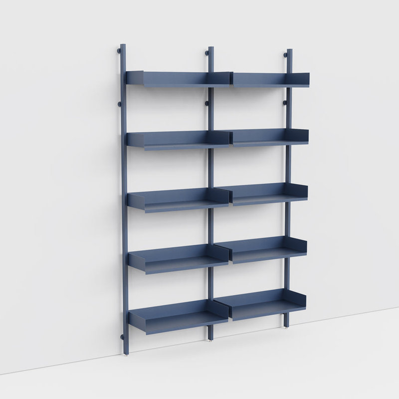 Slot Shelving Extension Kit, Blue, Small + Small