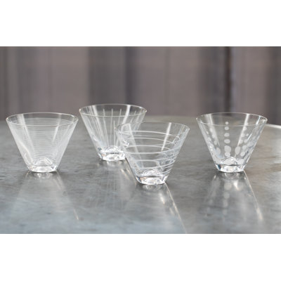 Mikasa Cheers Pack Of 4 Stemless Martini Glasses