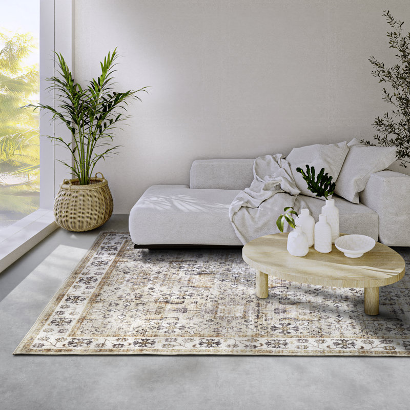 Saveh Oriental Machine Woven Area Rug, Rectangular 200 x 290cm