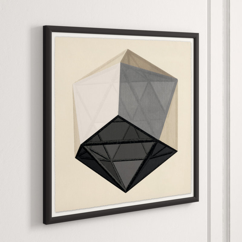 Translucent Form 5' Framed Graphic Art Print on Glass