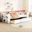 Lit de jour avec tablettes et tiroirs-278780742