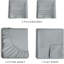 Ensemble de draps en microfibre de luxe égyptien-22915770-22915773