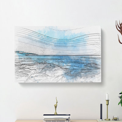 Sea View At Dawn - Wrapped Canvas
