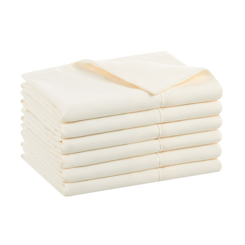 Host & Home Soft Hypoallergenic Microfiber Pillowcases - Pack of 12, Ivory, King Pillowcase