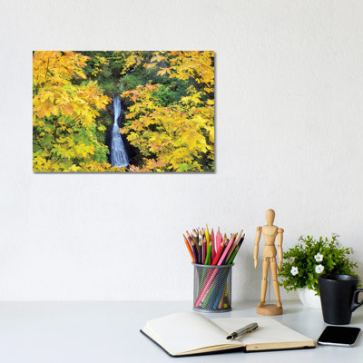 Waterfall Frame by Dennis Frates - Wrapped Canvas Print