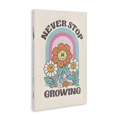 Art mural rétro sur toile Never Stop Growing par Nataly White