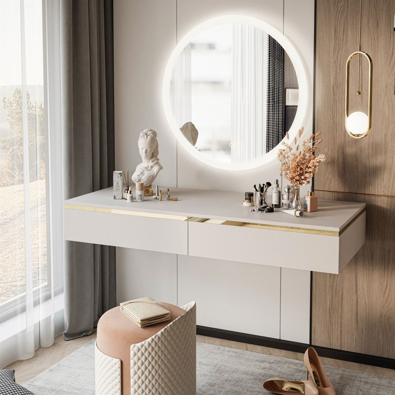 Floating Andile Dressing Table with Mirror