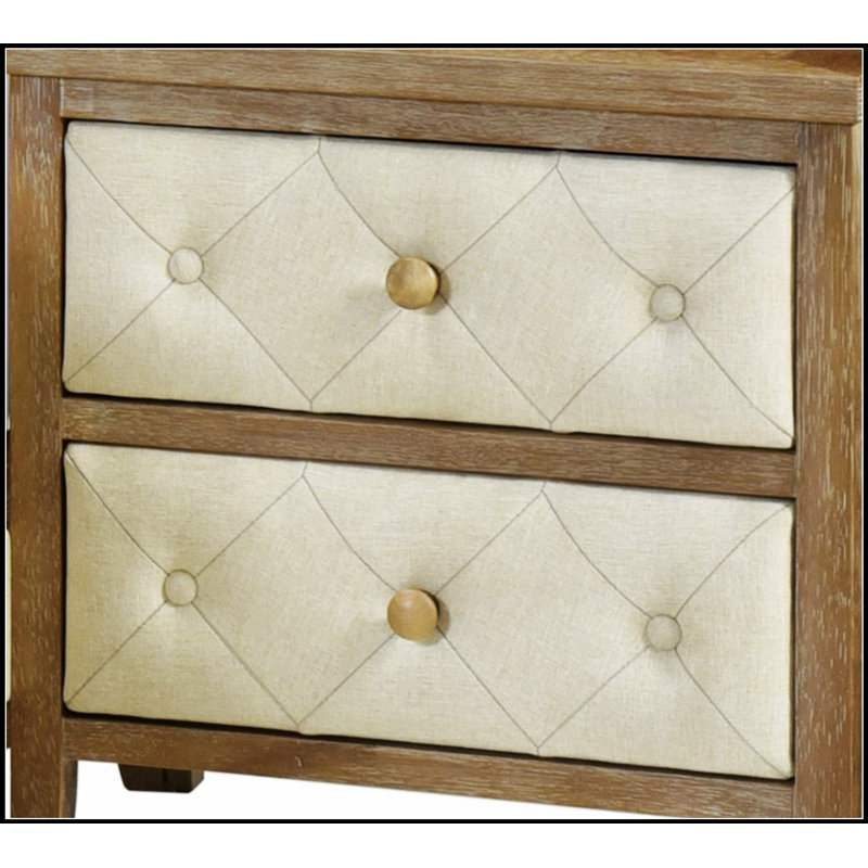 Table de chevet moderne à finition noyer avec tiroirs pour meubles de chambre à coucher | Idée de cadeau