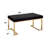 Marley Rectangular Upholstered Bench with Metal Legs