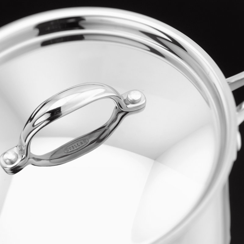 Stellar 7000, 24cm Stainless Steel Stockpot with Stainless Steel Lid, 7L