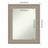 Sydney Silver Non-Beveled Framed Wall Mirror-118340324