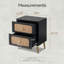 Table de chevet 2 tiroirs Okkra-615195602