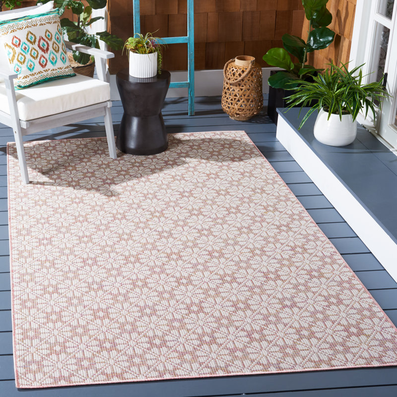 Tapis d'intérieur / extérieur à motif géométrique MSR400, Rectangle 9 pi x 12 pi