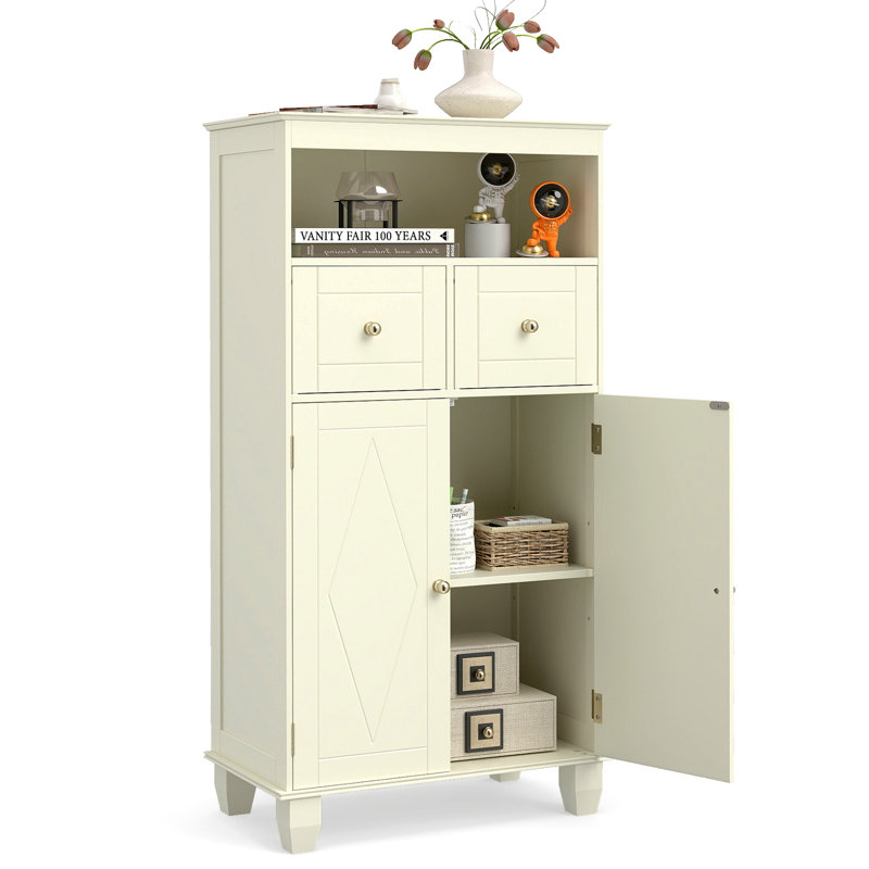 Freestanding Bathroom Cabinet, Beige