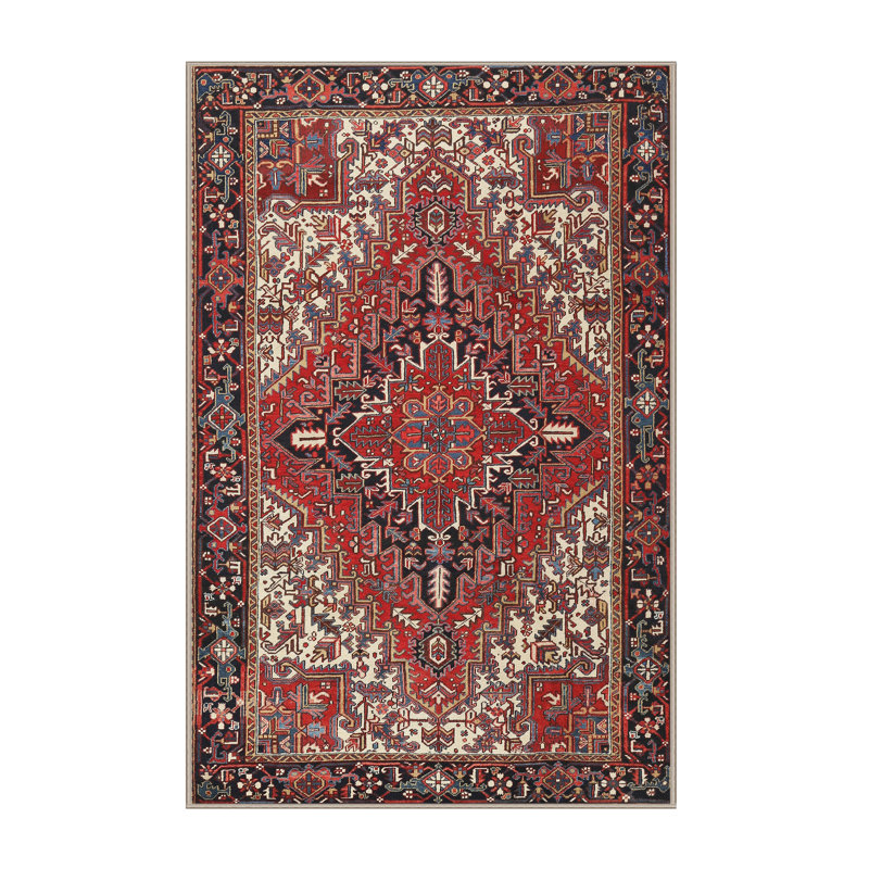 Tapis bleu/beige traditionnel Gismondo, Rectangle 3 pi x 5 pi