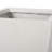 Matte White 13" Cast Stone Outdoor Planter - Enhance Appeal Of Your Backyard Planter, Tapered Design For A Contemporary Garden-1807984863
