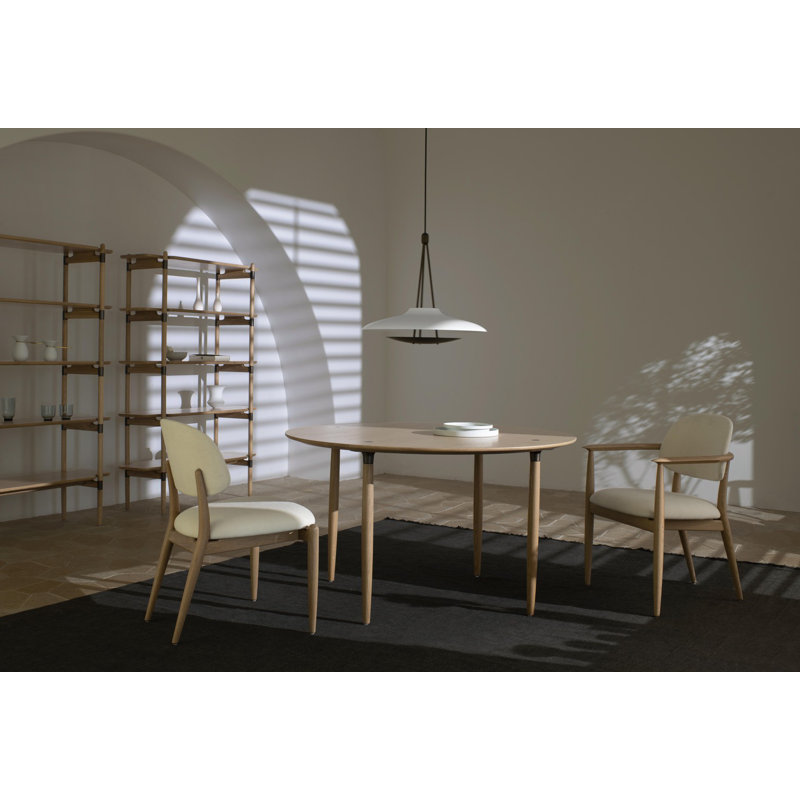 Chaise d'appoint Slow, Chêne gris, Nouveau noir Newcastle 65