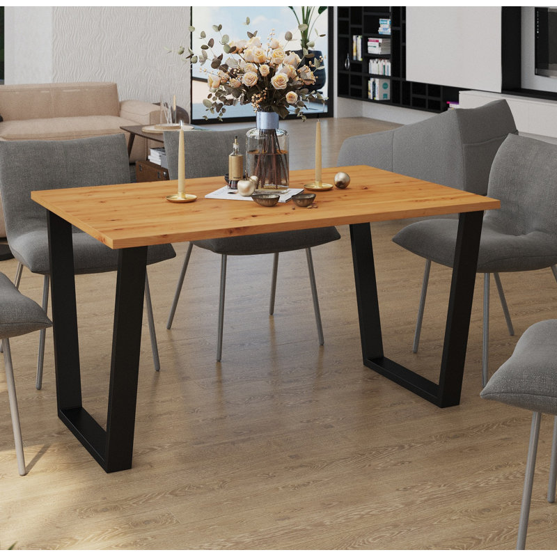 Laurelynn Rectangular Dining Table, H 75 x L 138 x W 90cm, Beige