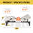 Electric Ergonomic Adjustable Bed Base with Wireless Remote, Queen Size