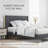Mccreight Low Profile Platform Bed with Winged Headboard, No Box Spring Needed-856841124-862722438