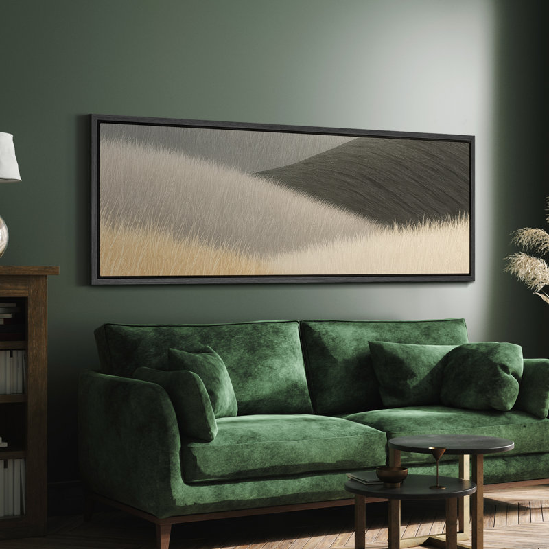 Grande impression sur toile encadrée, impression de paysage abstrait pour la décoration intérieure moderne, H 20 po x l 60 po