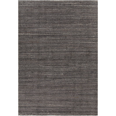 Citizen Wool Striped Area Rug in Charcoal/Gray