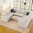 Upholstered 110.2 " U-Shaped Sofa Bed-101957209