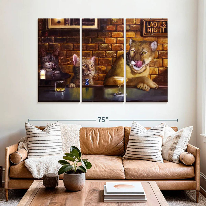 Ketti On The Prowl, 42" H x 65" W