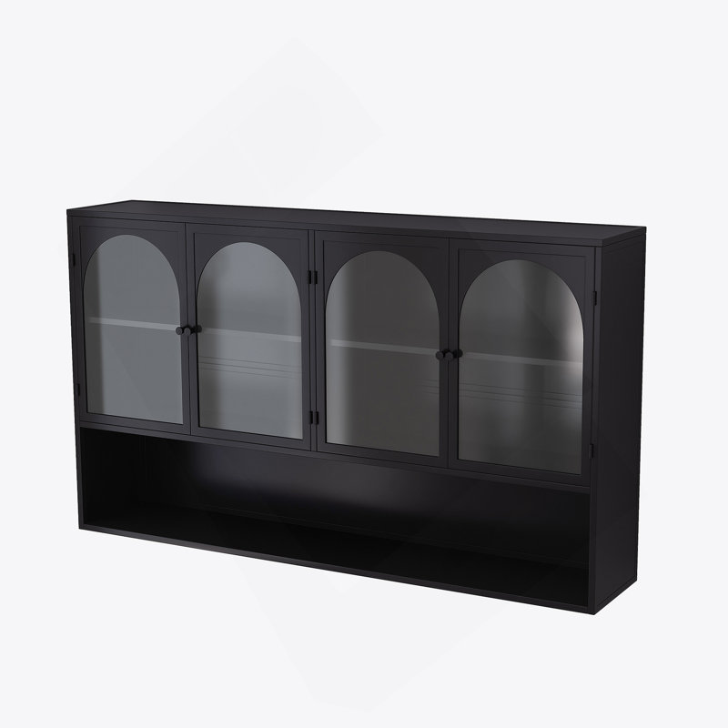 Armoire murale en verre 47,25 po à quatre portes (murale)