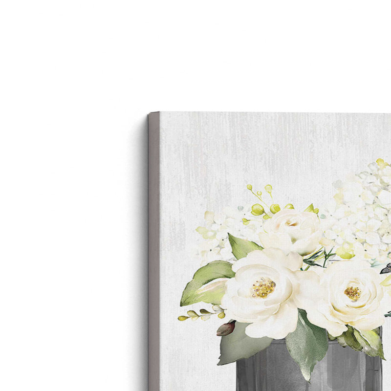 Impression florale pleine fleur par Trio, Unframed Canvas, L 32 po x H 24 po, Does Not Apply